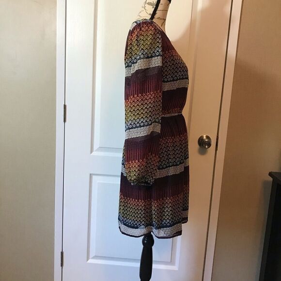 JW Style Multicolor Long Sleeve Dress Small - Picture 5 of 11
